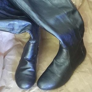 Leather boots